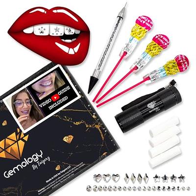 Tooth Gem Kit Professional for Beginners and Pros - Video Guide for Best  Designs, Teeth Gems Kit