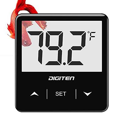 Aquarium Thermometer Digital LCD Water Thermometer with Probe and Suction  Cup Water Temperature Thermometer for Fish Tank Aquarium Marine Reptile  Habitat 