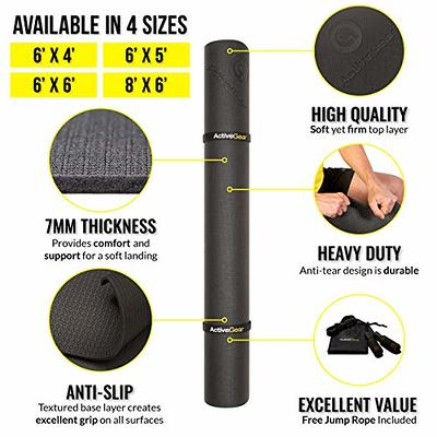 Large Exercise Mat for Home Gyms - Extra Wide & Thick Mats - ActiveGear