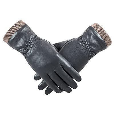 Ridgecut Men's Insulated Water-Resistant Lined Leather Hybrid Gloves, 1 Pair, Olive/Whiskey Tan, XL 1875818