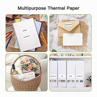 NiiMbot Thermal Transparent Printer Paper Waterproof Oil Proof White  Kitchen Cosmetics Name Date price Labels for D11 Printer