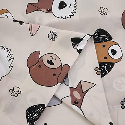 4PCS Dog Bed Sheets Queen Size Puppy Pattern Bedding Sheet Set Pillowcases  Kids