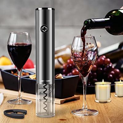 Rechargeable Electric Wine Bottle Opener with Charging Base & Foil