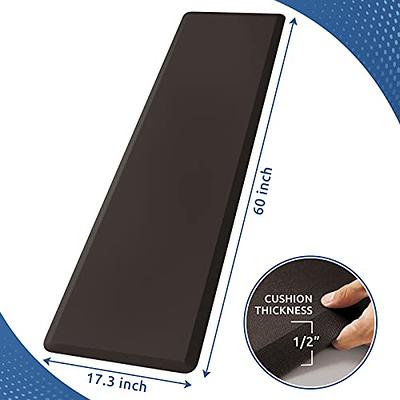 KitchenClouds Kitchen Mat Cushioned Anti Fatigue Kitchen Rug 17.3x60  Waterproof Non Slip Kitchen Rugs and Mats Standing Desk Mat Comfort Floor  Mats for Kitchen House Sink Office (Chocolate) - Yahoo Shopping