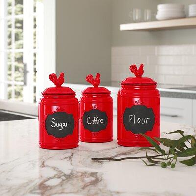 3 Piece Kitchen Canister Set