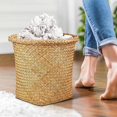 Bathroom Wastebaskets: Wicker Waste Baskets in Rattan