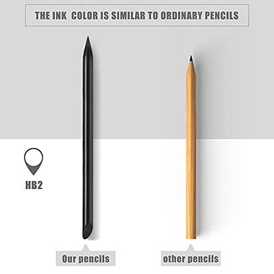 4 Pieces Metal Inkless Pen Metal No Ink Pencil Metallic Write Pen Metallic  Erasable Pen And Adults