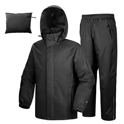 EVA Rain Suits Men Women Transparent Raincoat with Two Pocket Unisex  Waterproof Drawstring Hooded Rainwear Outdoor Fishing Hiking Camping  Traveling Clear Rainsuits Jacket Pants Set - L, XL (L) : :  Clothing