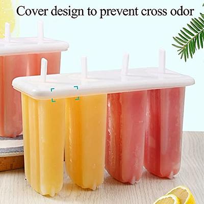 Best Deal for Ouddy Popsicle Molds, Set of 2 Ice Cream Mold 4 Cavities