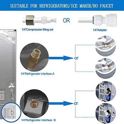  Inline Water Filter Kit for Ice Makers with 1/4