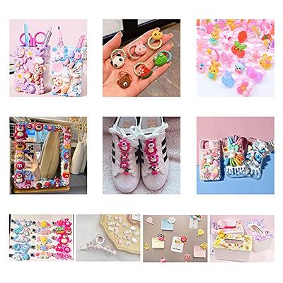 200 Pcs Charms Cute Set, Bulk Mixed Resin Charms Set Supplies for DIY Craft  Making Ornament Scrapbooking (Colorful)