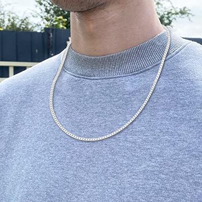 14kt Yellow Gold Mens Round Diamond 16-inch Single Row Tennis Chain Necklace  4-3/8