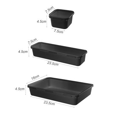 CHANCETSUI 6 Pcs Large Clear Plastic Drawer Organizers, Stackable Bathroom  Drawer Organizers Tray, Plastic Vanity Trays Divider Container Storage Bins