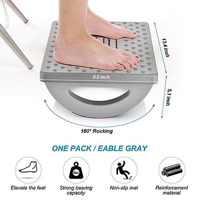 Rocking Foot Rest Under Desk, Detachable Office Feet Rest Non-Skidding  Ergonomic Foot Stool Under Desk with Massage Rollers for Office Home Work -  Yahoo Shopping