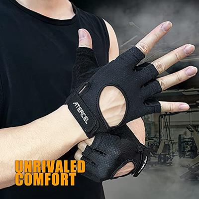 ATERCEL Weight Lifting Gloves Full Palm Protection, Workout Gloves for Gym,  Cycling, Exercise, Breathable, Super Lightweight for Mens and Women