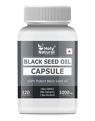 Amazing Herbs Premium Black Seed Oil Capsules - 1250mg per Capsule, High  Potency, Cold Pressed Nigella Sativa Aids in Digestive Health, Immune  Support