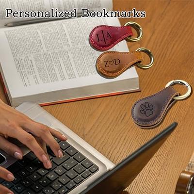 Personalized Leather Bookmarks, Fun & Cute Book Accessories for