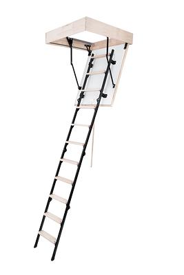 Louisville Ladder 7 ft. 8 in. to 10 ft. 3 in., 22.5 in. x 54 in. Aluminum Attic  Ladder with 375 lbs. Maximum Load Capacity AA2210I - The Home Depot