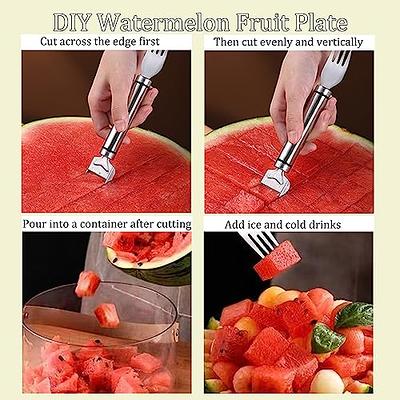 Professional 4 in 1 Stainless Steel Watermelon Cutter Fruit