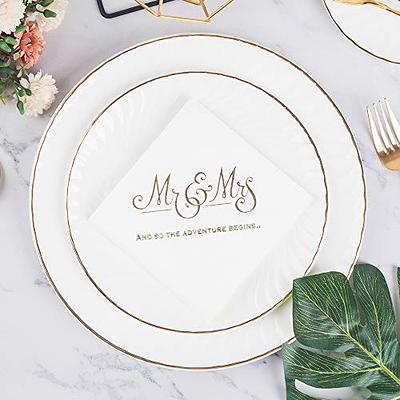 Elegant Floral Disposable Napkins, Pack Includes 18 Wedding Napkins, Party  Napkins Disposable Perfect For Dessert, Classic Dinner Napkins For Upscale  Events, Christmas Napkins For Holiday Meal, Gold - Yahoo Shopping