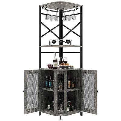 modern corner bar cabinet