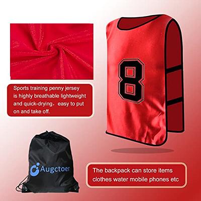 MESOSPERO Blank Basketball Jersey Reversible Men's Mesh Athletic Sports Shirts Training Practice S-3xl