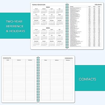 2024 Planner - Weekly and Monthly Planner 2024, January 2024 - December 2024,  8'' x 10'', 2024 Planner with Monthly Tabs, Twin-Wire Binding, Thick Paper, Flexible  Cover - Lake Green - Yahoo Shopping