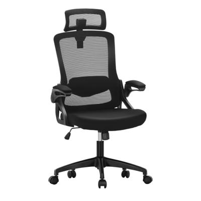 Realspace Hurston Bonded Leather High Back Executive Chair Black