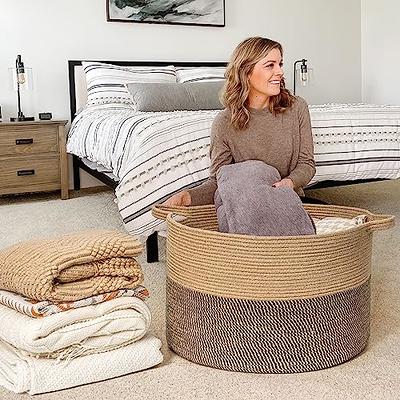 Goodpick 3pack Small Basket - Woven Storage Basket for Living Room