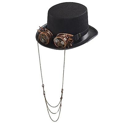 Steampunk Time Traveler Hat Steampunk Top Hats For Men With Goggles  Steampunk Hat Halloween Party Steampunk Accessories Steampunk Top Hats With  Goggle