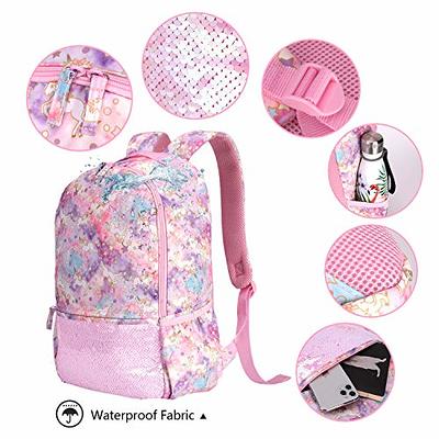 Girls Unicorn Lunch Box and Backpack School Book Bag Set Preschool