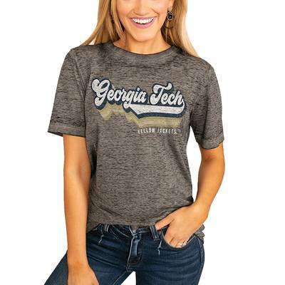 Men's Champion Navy Georgia Tech Yellow Jackets Football Jersey Long Sleeve  T-Shirt