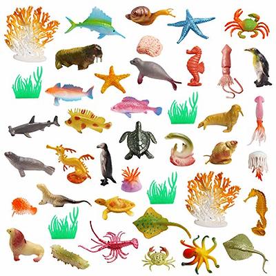 42pcs Plastic Ocean Animals Toys Small Realistic Mini Sea Creature Figure  Toys Fake Under the Sea Creatures Bath Toys for Kids Toddlers Preschool  Educational Favors Easter Basket Stuffers Gifts - Yahoo Shopping