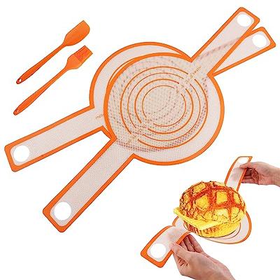 2 Pcs Silicone Bread Sling Bread Baking Mat with Oil Brush and Spatula,  Sourdough Silicone Bread Sling Dough Sling, Long Handles Bread Baking Sheet  Liner for Transferable Dough(brown) - Yahoo Shopping