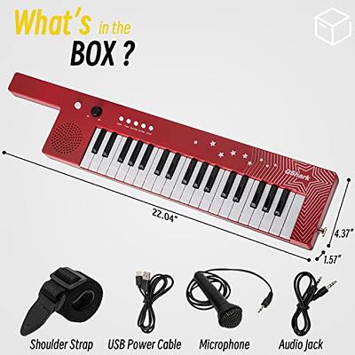 37 Key Keyboard Piano Portable Guitar Mini Keytar Education Musical  Instrument