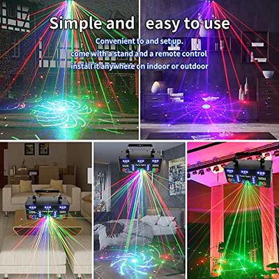 15-eye Laser Projector LED RGB DMX Strobe Stage Light DJ Disco