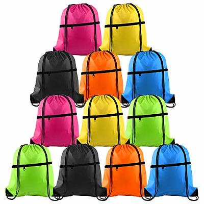 KUUQA 12Pcs Drawstring Bag Sports Gym String Backpack Bulk Cinch