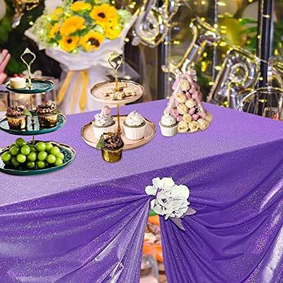 Gold Sequin Tablecloth - Shiny Table Overlay, Backdrop