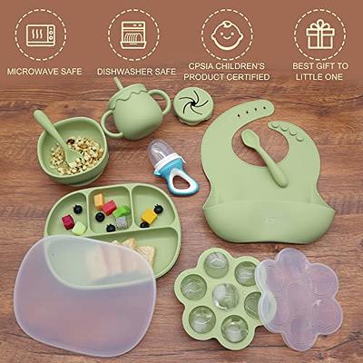 9pcs Baby Feeding Set  Weaning Set Includes Suction Bowl And