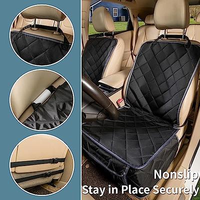 Lassie 4 in 1 Full Coverage Dog Floor Car Hammock,100% Waterproof Dog Car  Seat Covers for Back Seat with Mesh Window for Sedans,Backseat Bench  Protector for Cars, SUVs and Trucks etc 