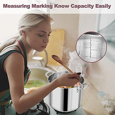 Stainless Steel Stockpot Canning Pasta Pot for Cooking Simmering