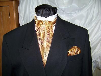 HISDERN Ascot Ties for Men Paisley Floral Ascot and Pocket Square Set  Classic Self Tie Mens Cravat Handkerchief for Wedding