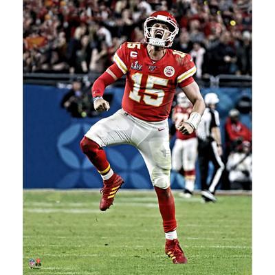 Patrick Mahomes Kansas City Chiefs Stretched 20 x 24 Canvas Giclee Print  - Designed by Artist Brian Konnick