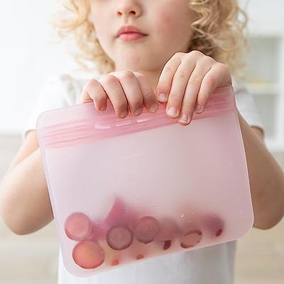 Bumkins - 2pk Silicone Flat Reusable Bag, Lavender