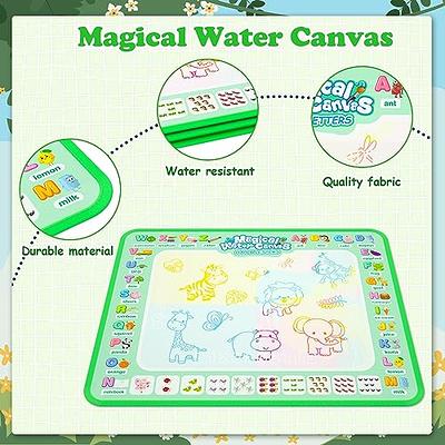 Magic Doodle Drawing Mat - Water Coloring Writing Painting Mat for Kids  Baby Toddler - Mess Free Educational Toys Present Xmas Gift for Boy Girl  Age 2