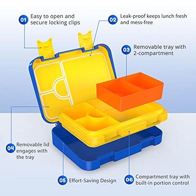 Caperci Stackable Bento Box Adult Lunch Box - 3 Layers All-in-One