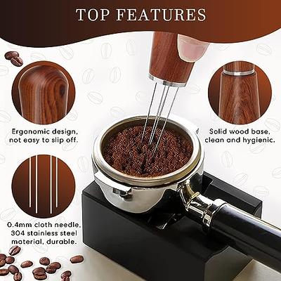 2 Pieces Coffee Tamper Set, Include 1 Espresso Tamper, 1 Espresso Coffee  Stirrer, Tool Espresso Stirrer Tamper for Espresso Machine Espresso Needle