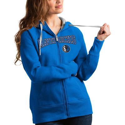 Women's Antigua Navy Dallas Cowboys Victory Logo Pullover Sweatshirt