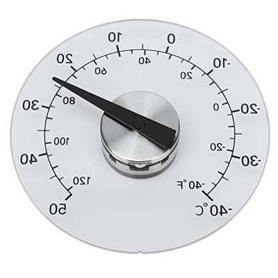 Outdoor Window Thermometer, Stick On Window Thermometer Temperature Indoor/ Outdoor Waterproof Transparent Dial No Battery Required Round 4.3 Inch  Diameter - Yahoo Shopping