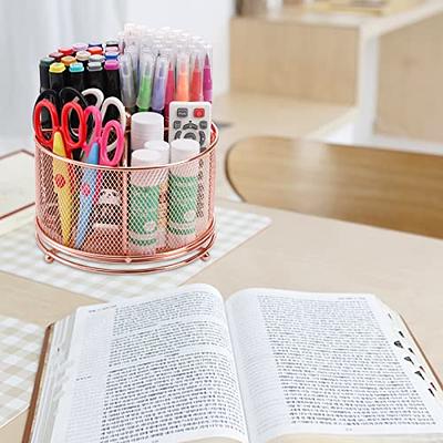 Marbrasse Upgraded Wooden Pencil Holder, Pen Organizer for Desk